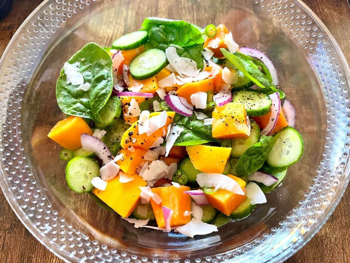 Papaya and Cucumber Salad