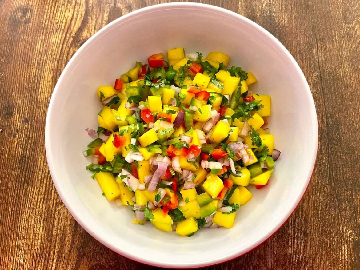 Homemade Sweet N Sour Mango Salsa