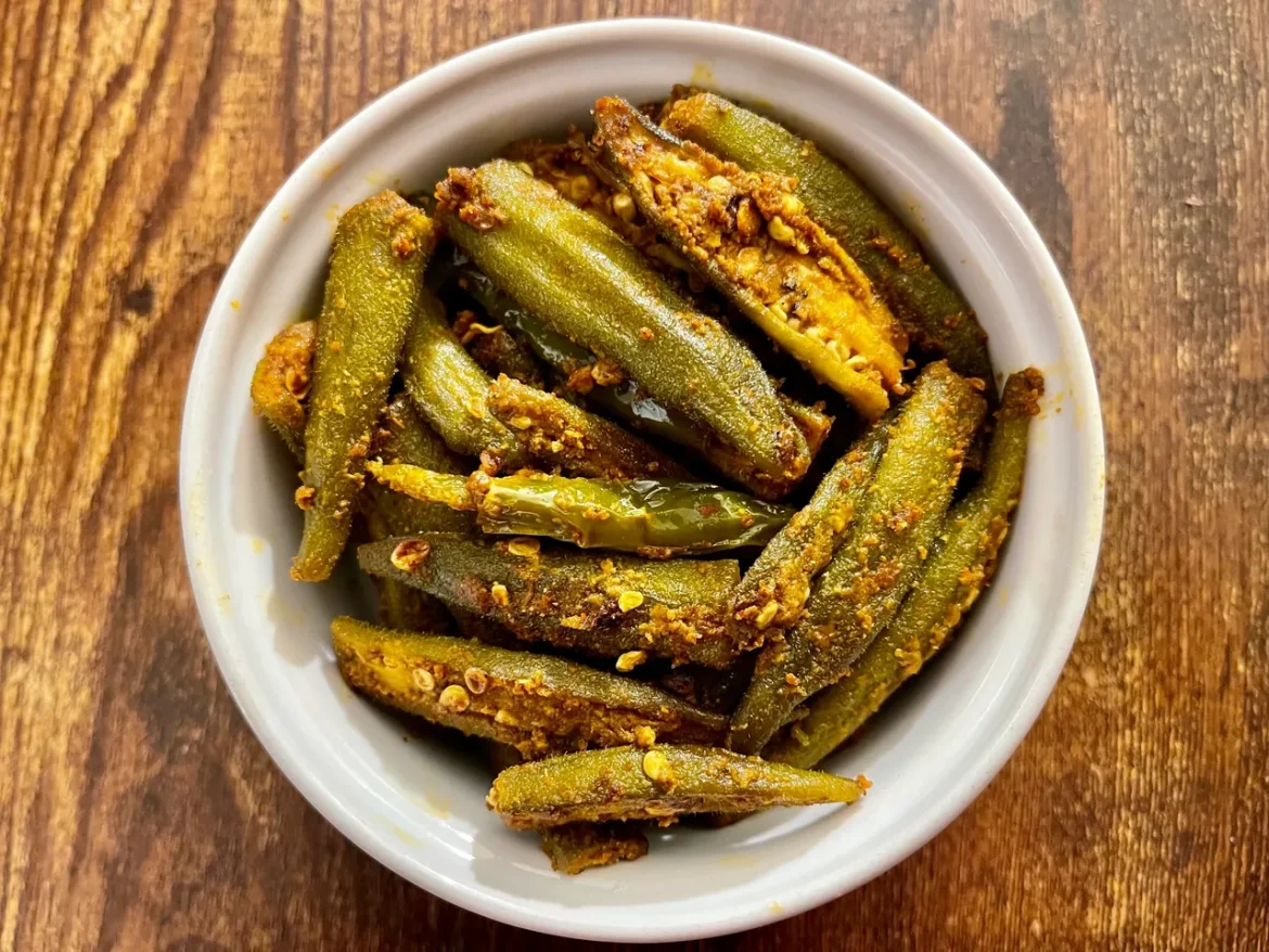 Spicy and Tangy Okra