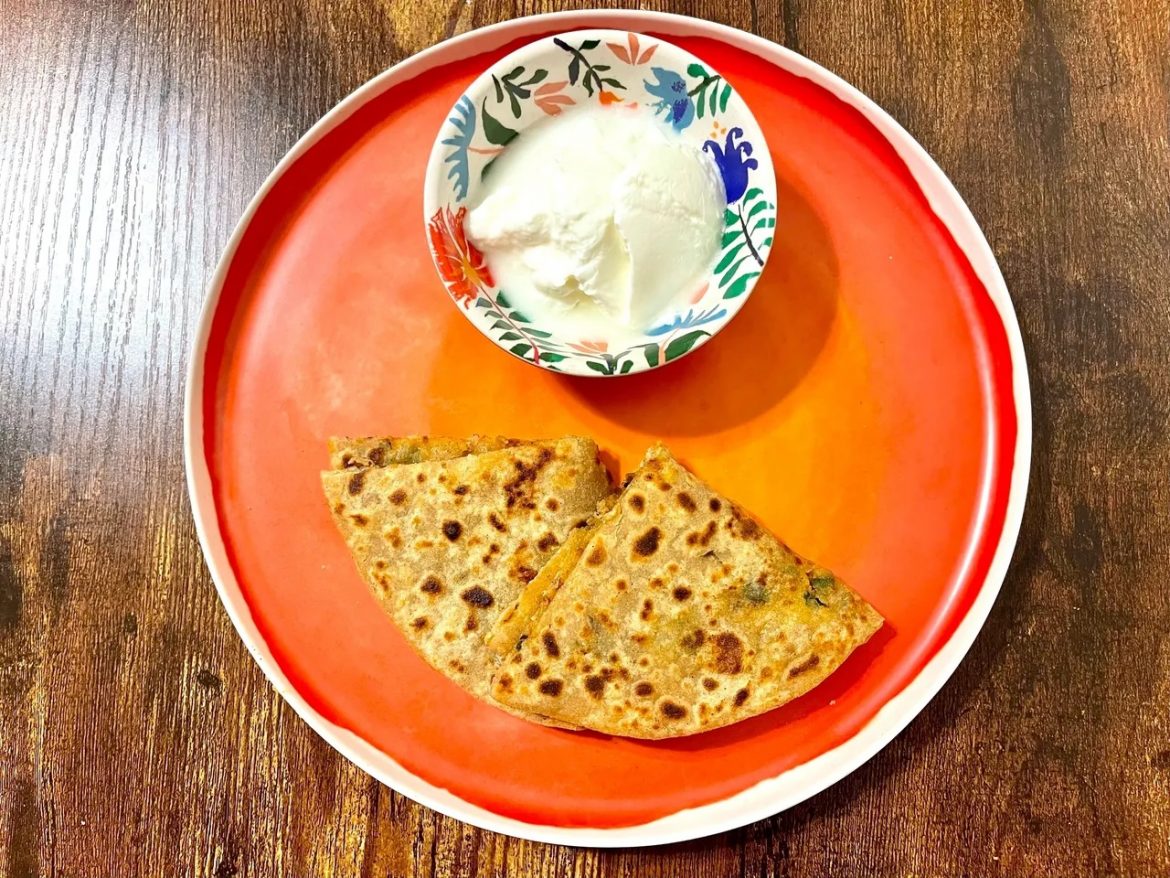 SPICY POTATO STUFFED PARATHA (FLAT BREAD)